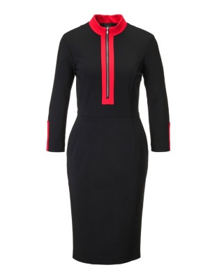Jerseykleid mit sportlichen Details