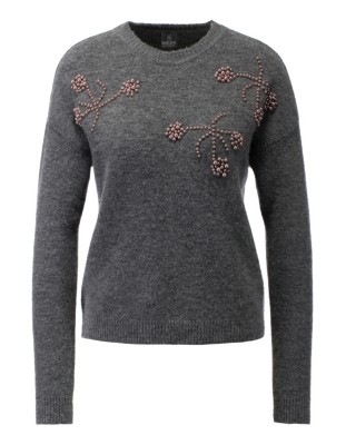 Strickpullover mit Zierperlen