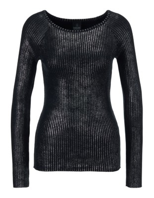 Glänzender Pullover
